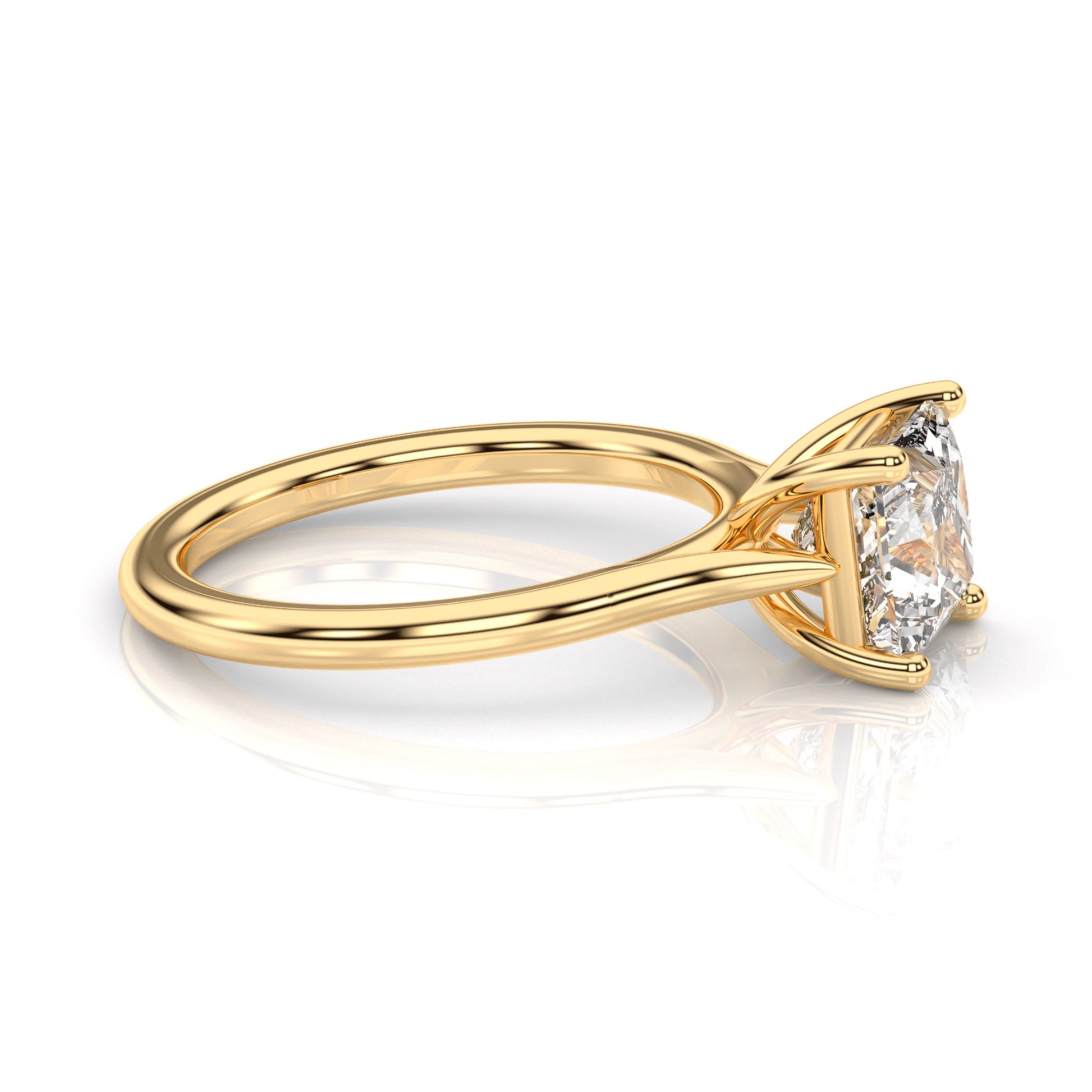 Diamond Size_2 carat | Style_Solitaire | Precious Metal_Yellow Gold