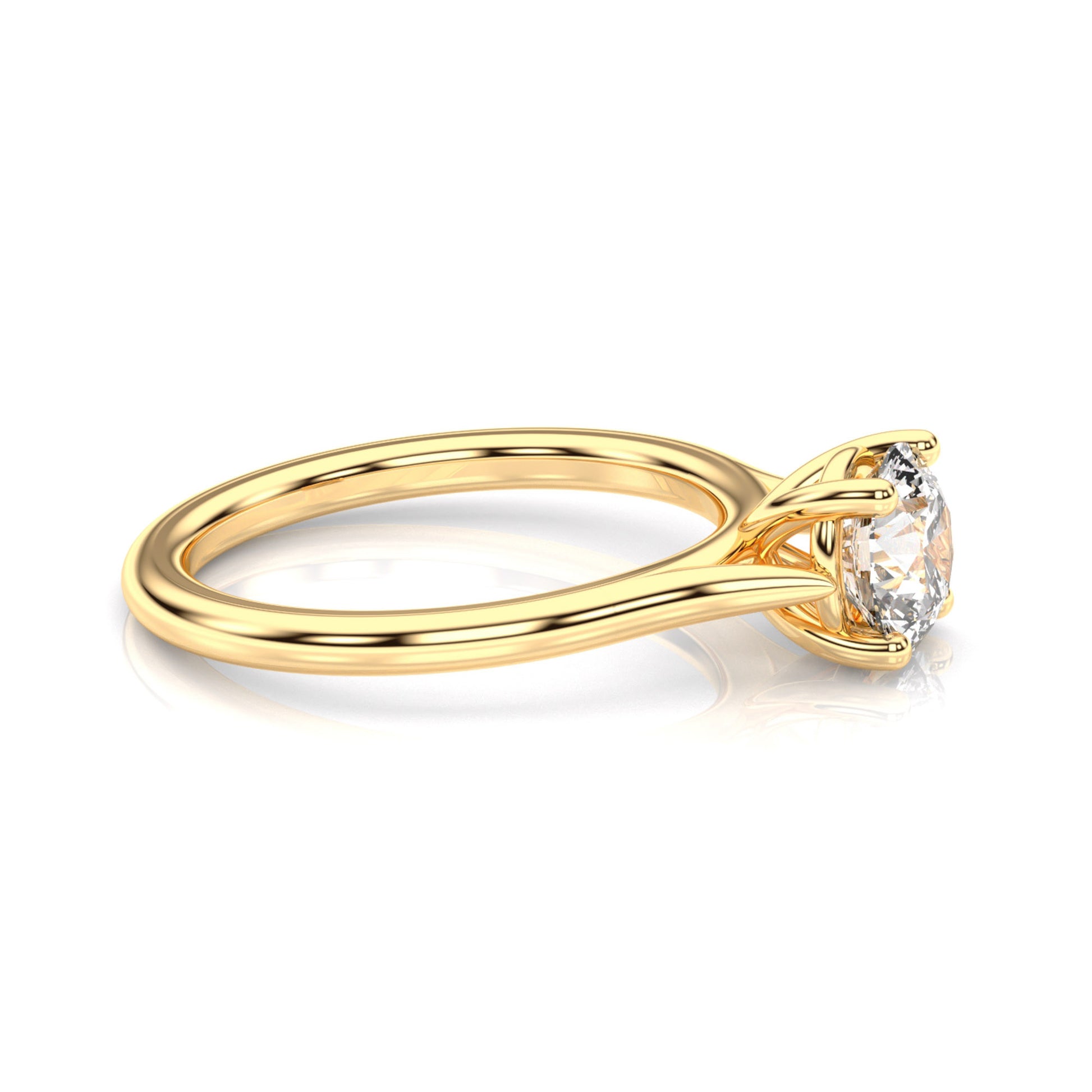 Diamond Size_1 carat | Style_Solitaire | Precious Metal_Yellow Gold