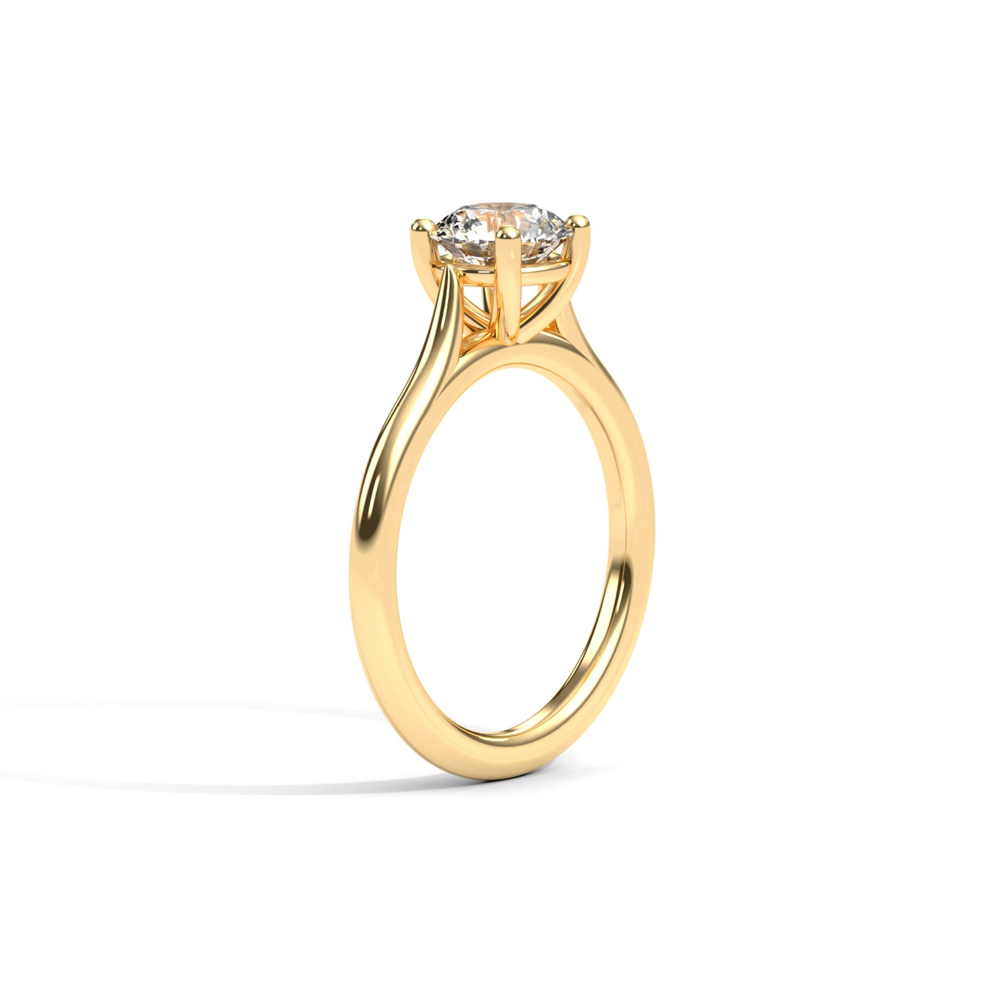 Diamond Size_1 carat | Style_Solitaire | Precious Metal_Yellow Gold
