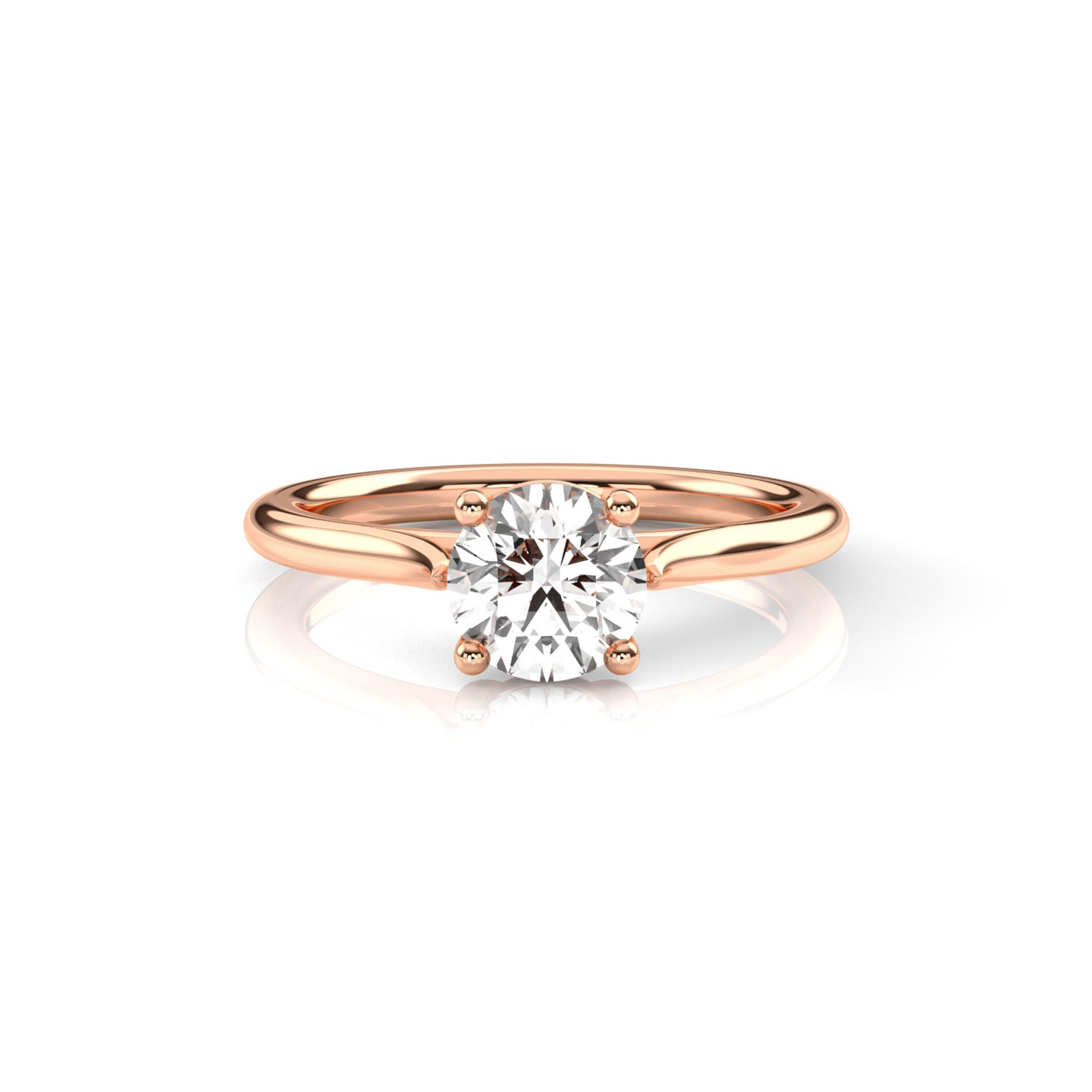 Diamond Size_1 carat | Style_Solitaire | Precious Metal_Rose Gold