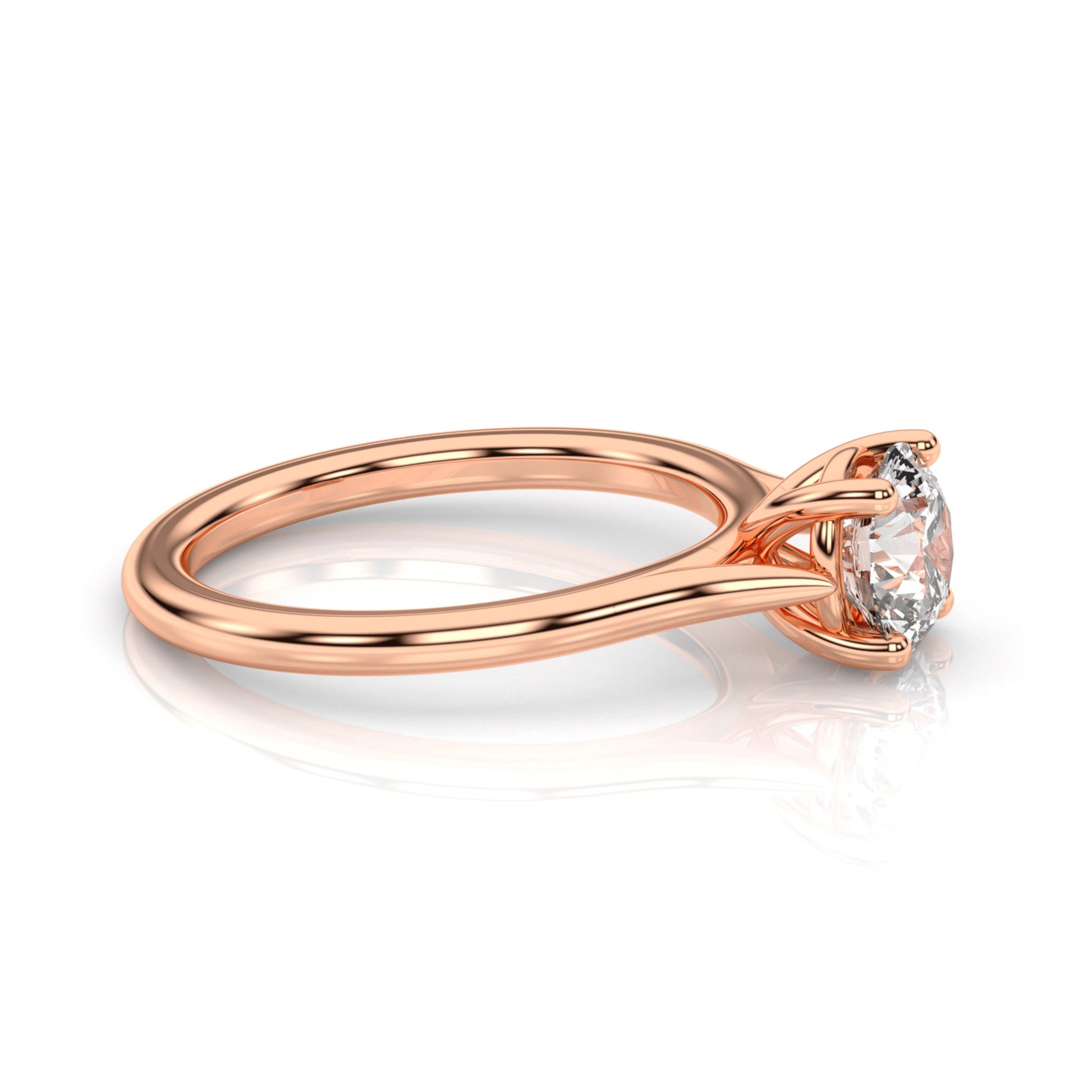 Diamond Size_1 carat | Style_Solitaire | Precious Metal_Rose Gold