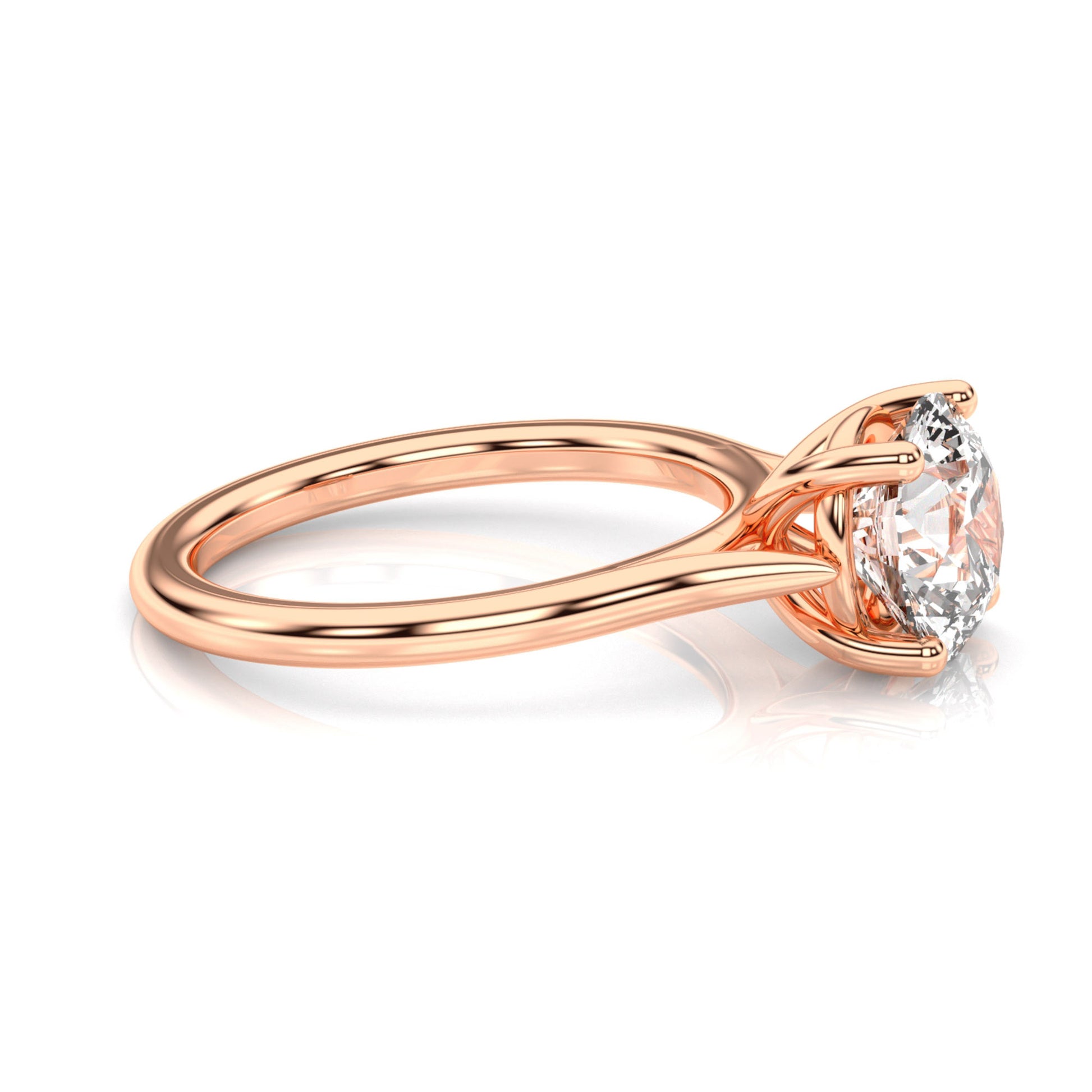 Diamond Size_2 carat | Style_Solitaire | Precious Metal_Rose Gold