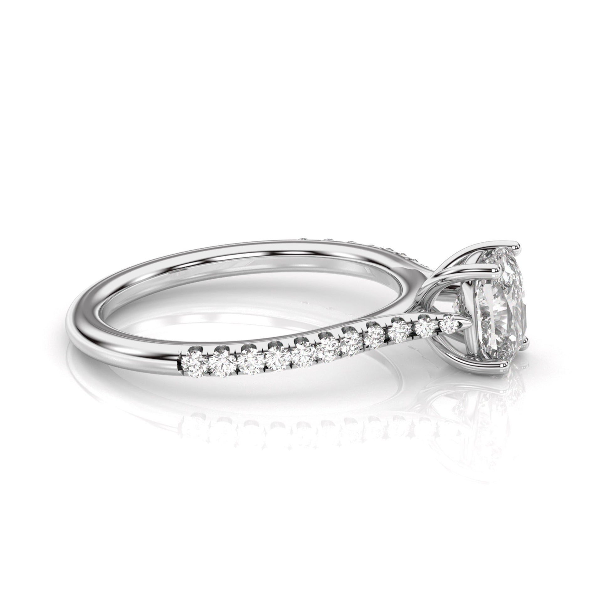 Diamond Size_1 carat | Style_With Diamonds | Precious Metal_White Gold