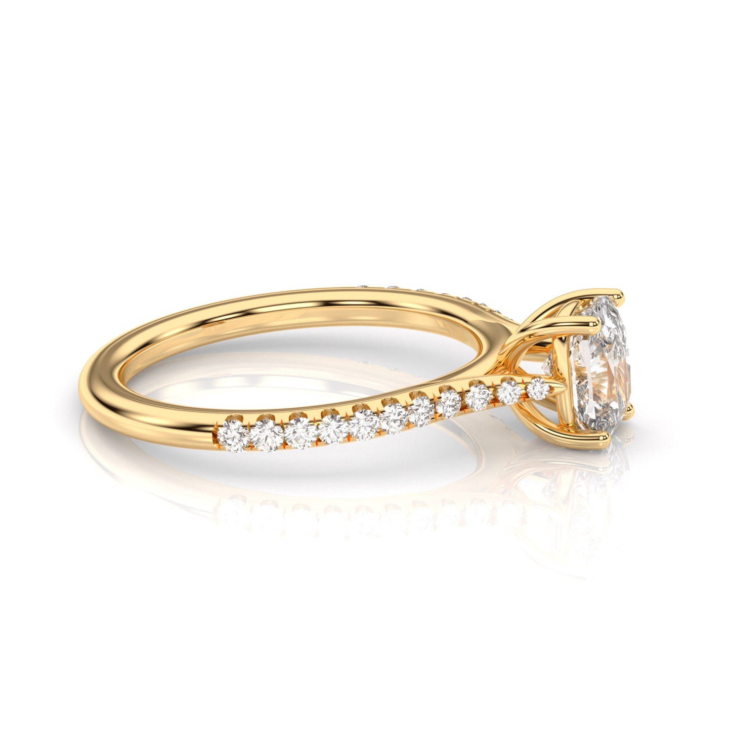 Diamond Size_1 carat | Style_With Diamonds | Precious Metal_Yellow Gold