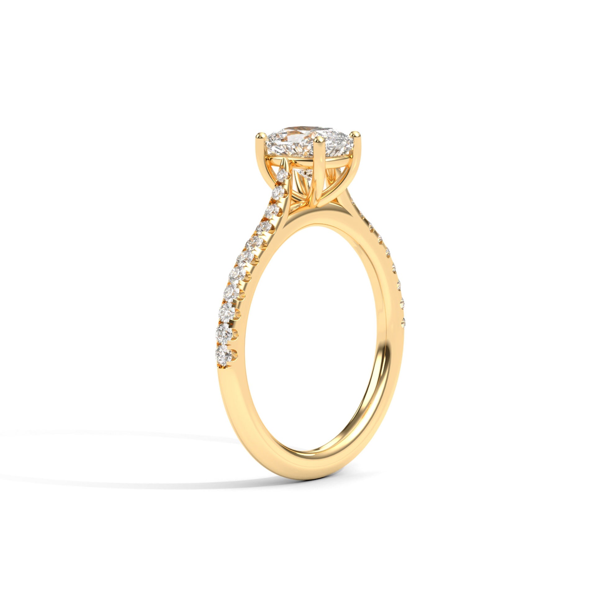 Diamond Size_1 carat | Style_With Diamonds | Precious Metal_Yellow Gold