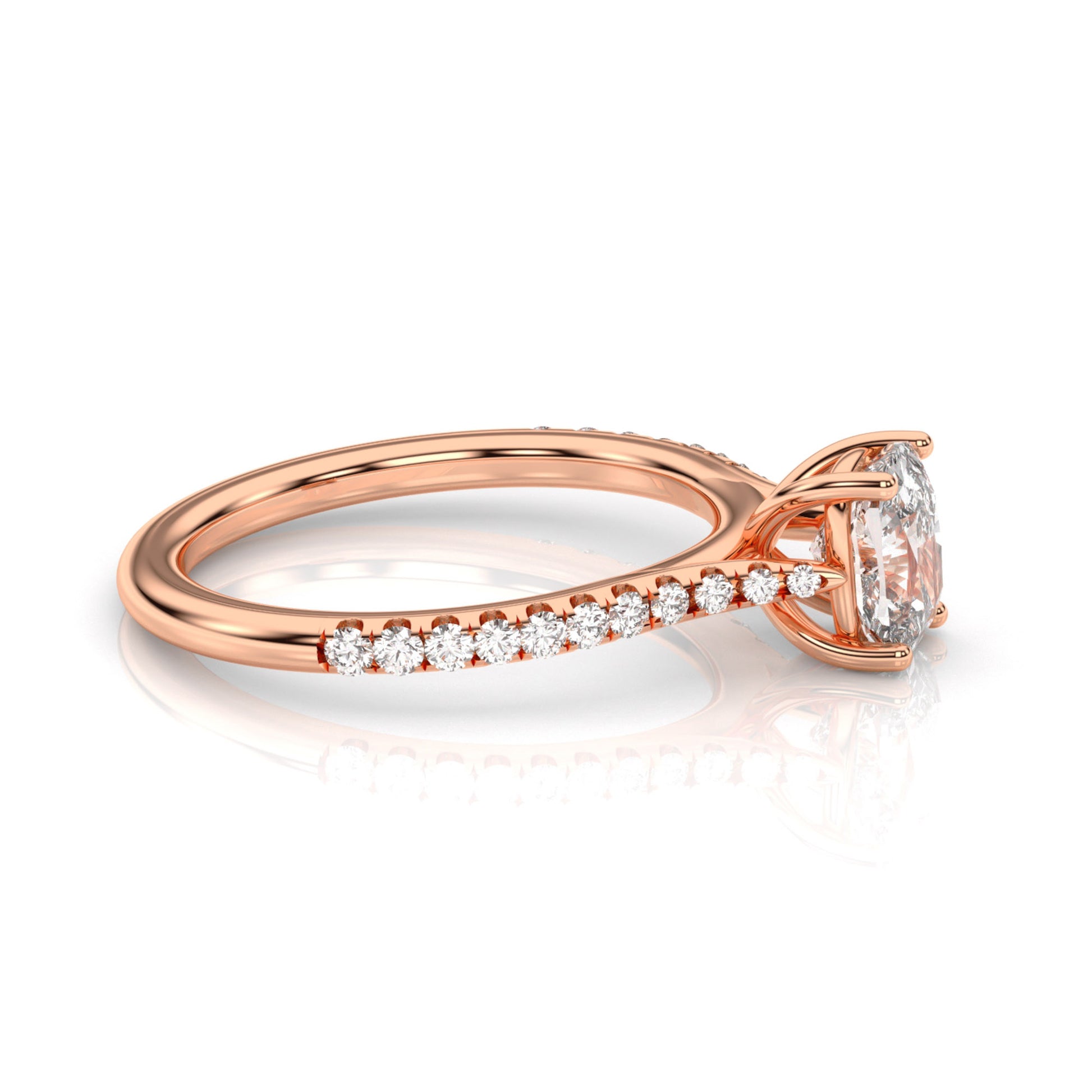 Diamond Size_1 carat | Style_With Diamonds | Precious Metal_Rose Gold