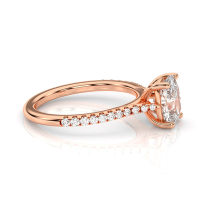 Diamond Size_2 carat | Style_With Diamonds | Precious Metal_Rose Gold
