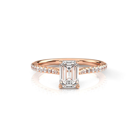 Diamond Size_1 carat | Style_With Diamonds | Precious Metal_Rose Gold