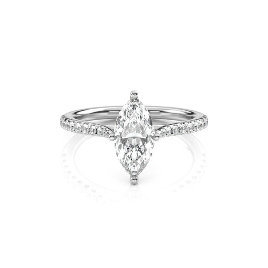 Diamond Size_1 carat | Style_With Diamonds | Precious Metal_White Gold