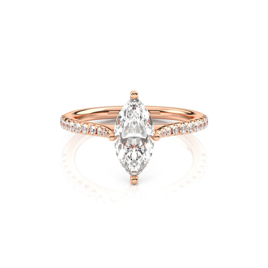Diamond Size_1 carat | Style_With Diamonds | Precious Metal_Rose Gold