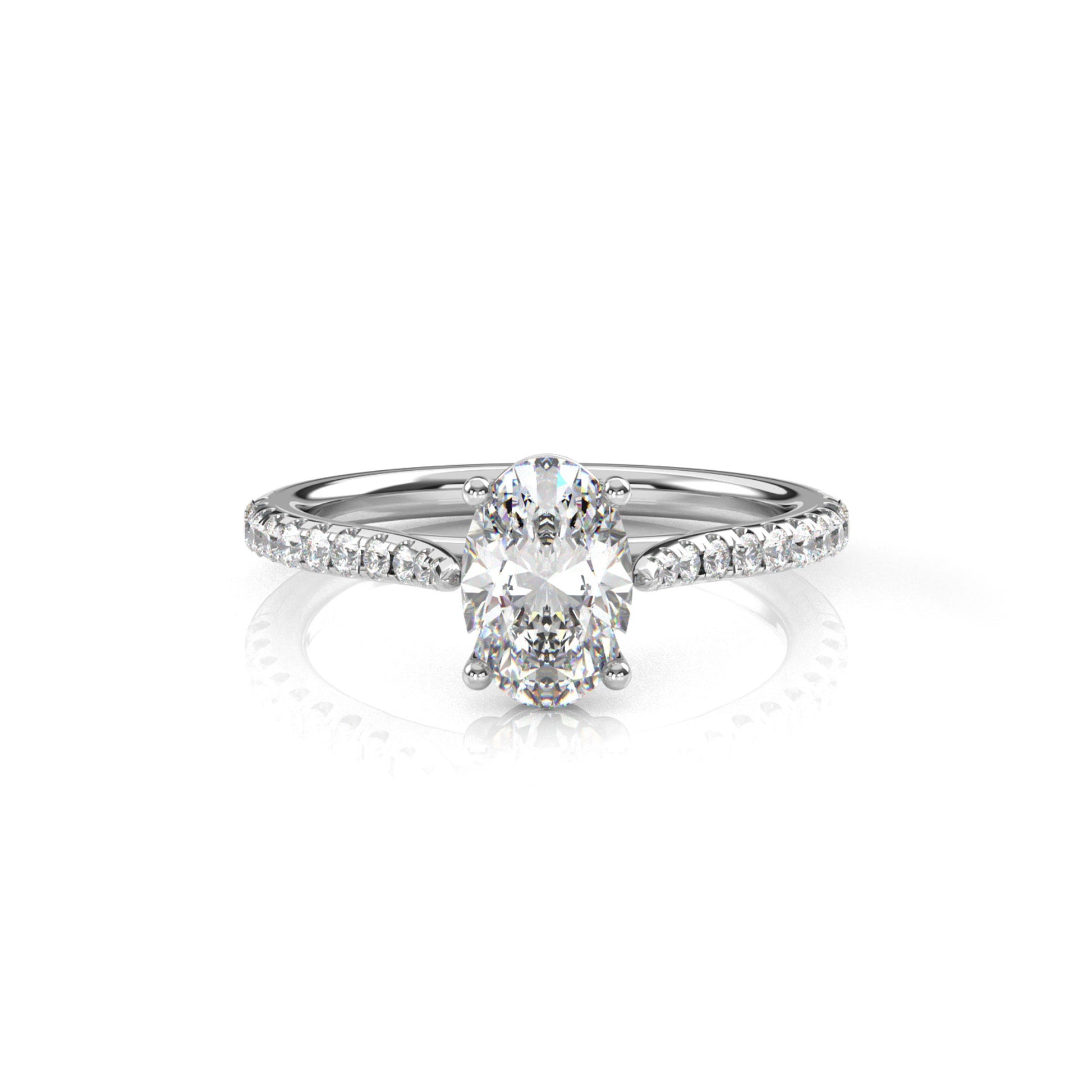 Diamond Size_1 carat | Style_With Diamonds | Precious Metal_White Gold