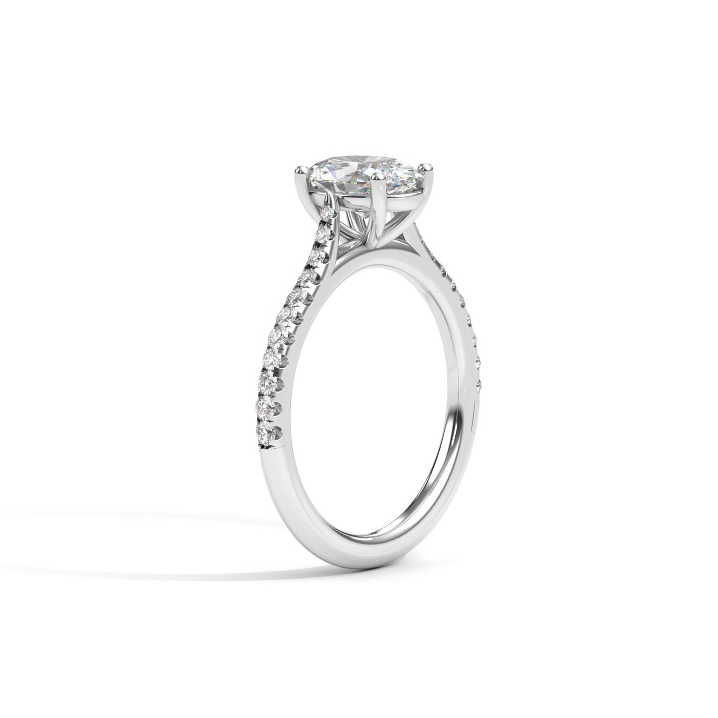 Diamond Size_1 carat | Style_With Diamonds | Precious Metal_White Gold