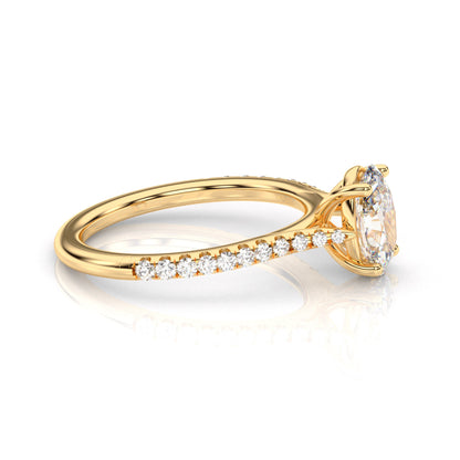 Diamond Size_1 carat | Style_With Diamonds | Precious Metal_Yellow Gold