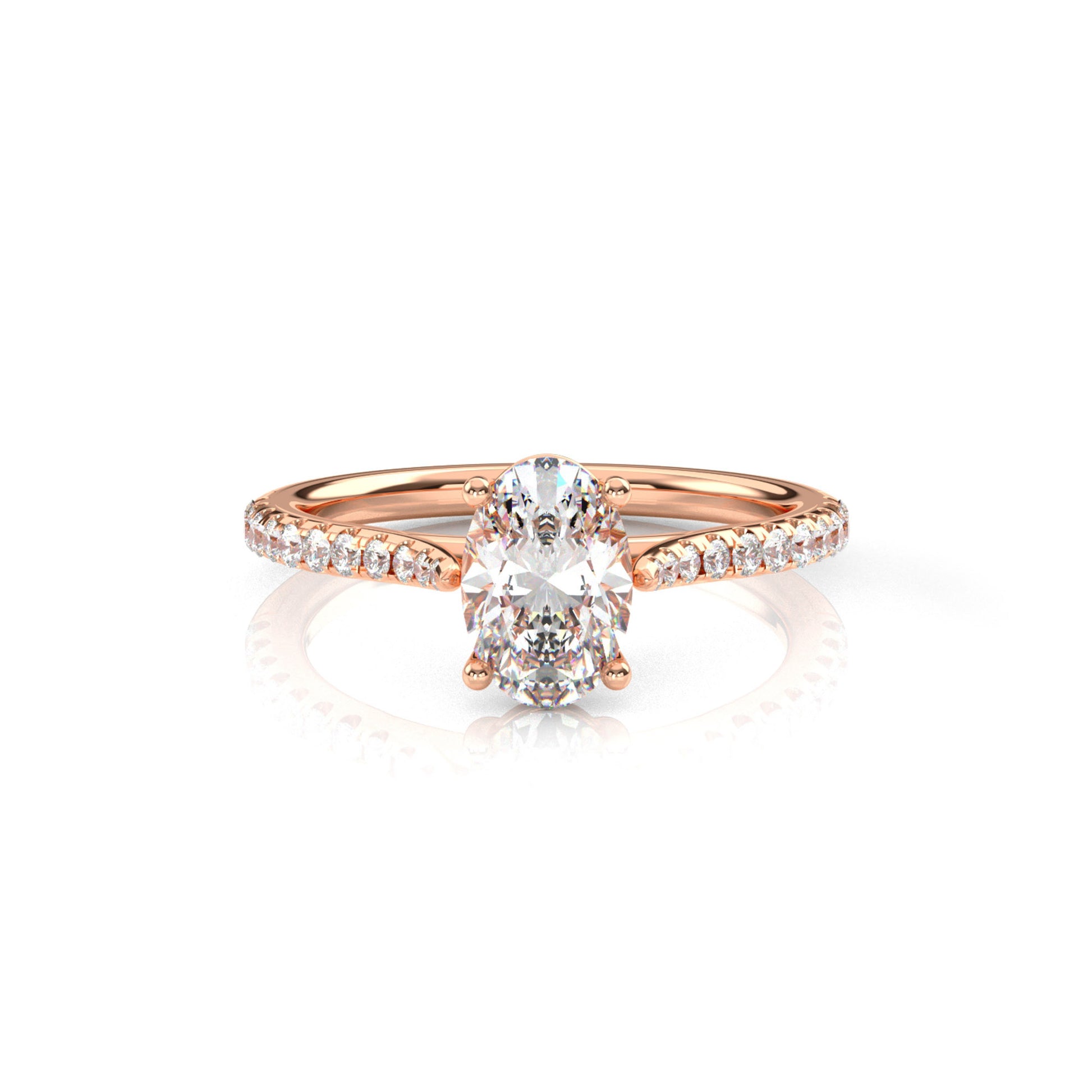 Diamond Size_1 carat | Style_With Diamonds | Precious Metal_Rose Gold