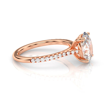 Diamond Size_2 carat | Style_With Diamonds | Precious Metal_Rose Gold