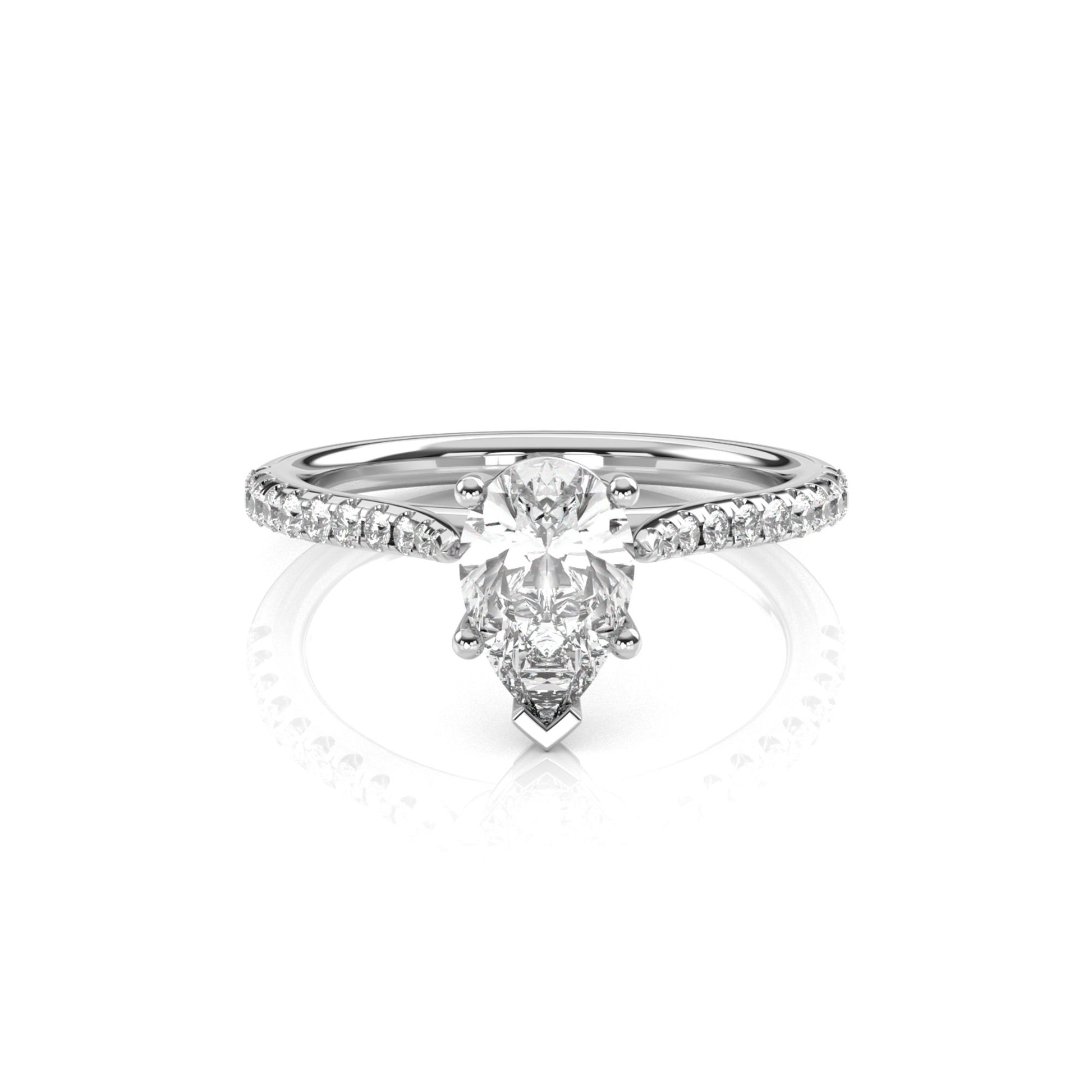 Diamond Size_1 carat | Style_With Diamonds | Precious Metal_White Gold