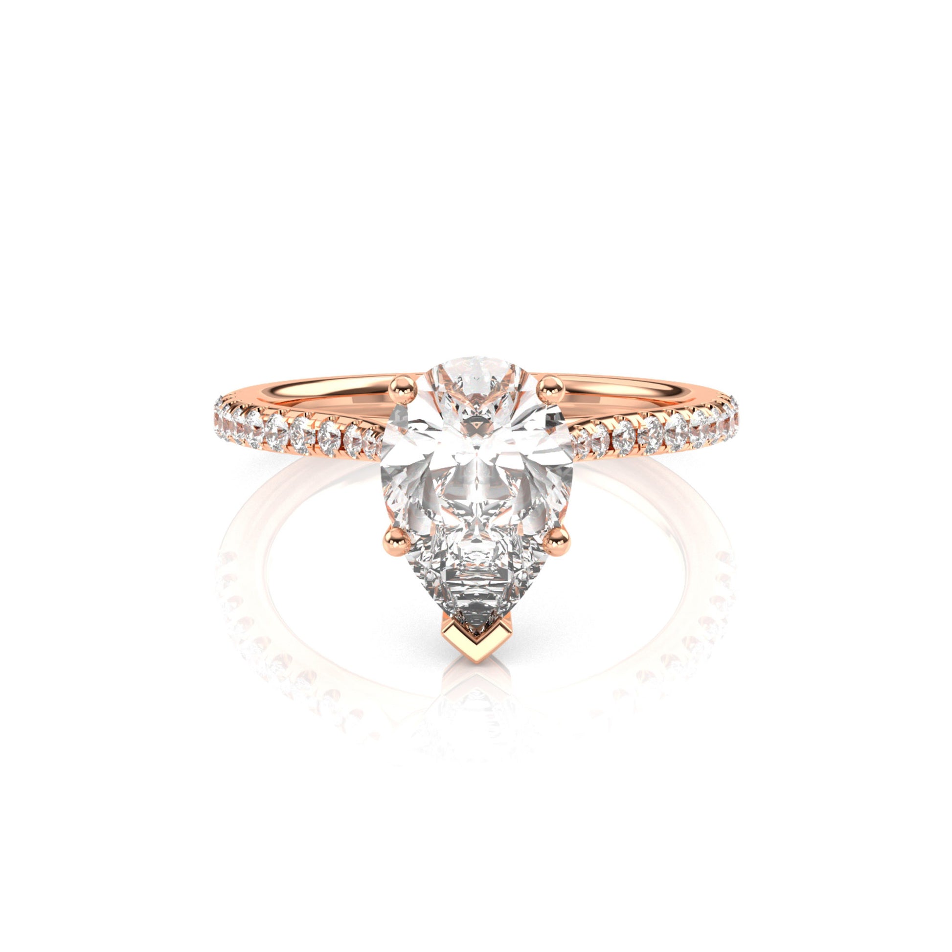 Diamond Size_2 carat | Style_With Diamonds | Precious Metal_Rose Gold