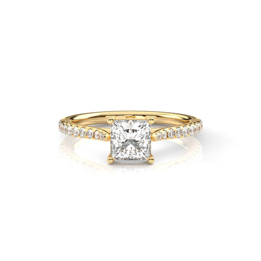 Diamond Size_1 carat | Style_With Diamonds | Precious Metal_Yellow Gold