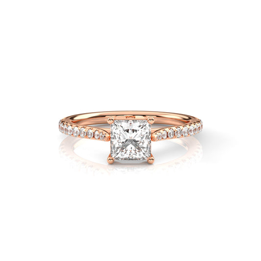 Diamond Size_1 carat | Style_With Diamonds | Precious Metal_Rose Gold