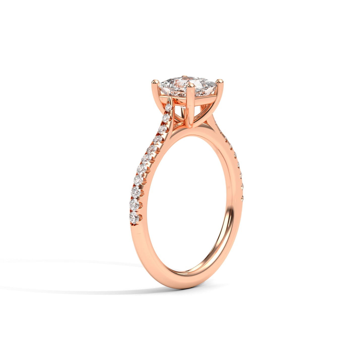 Diamond Size_1 carat | Style_With Diamonds | Precious Metal_Rose Gold