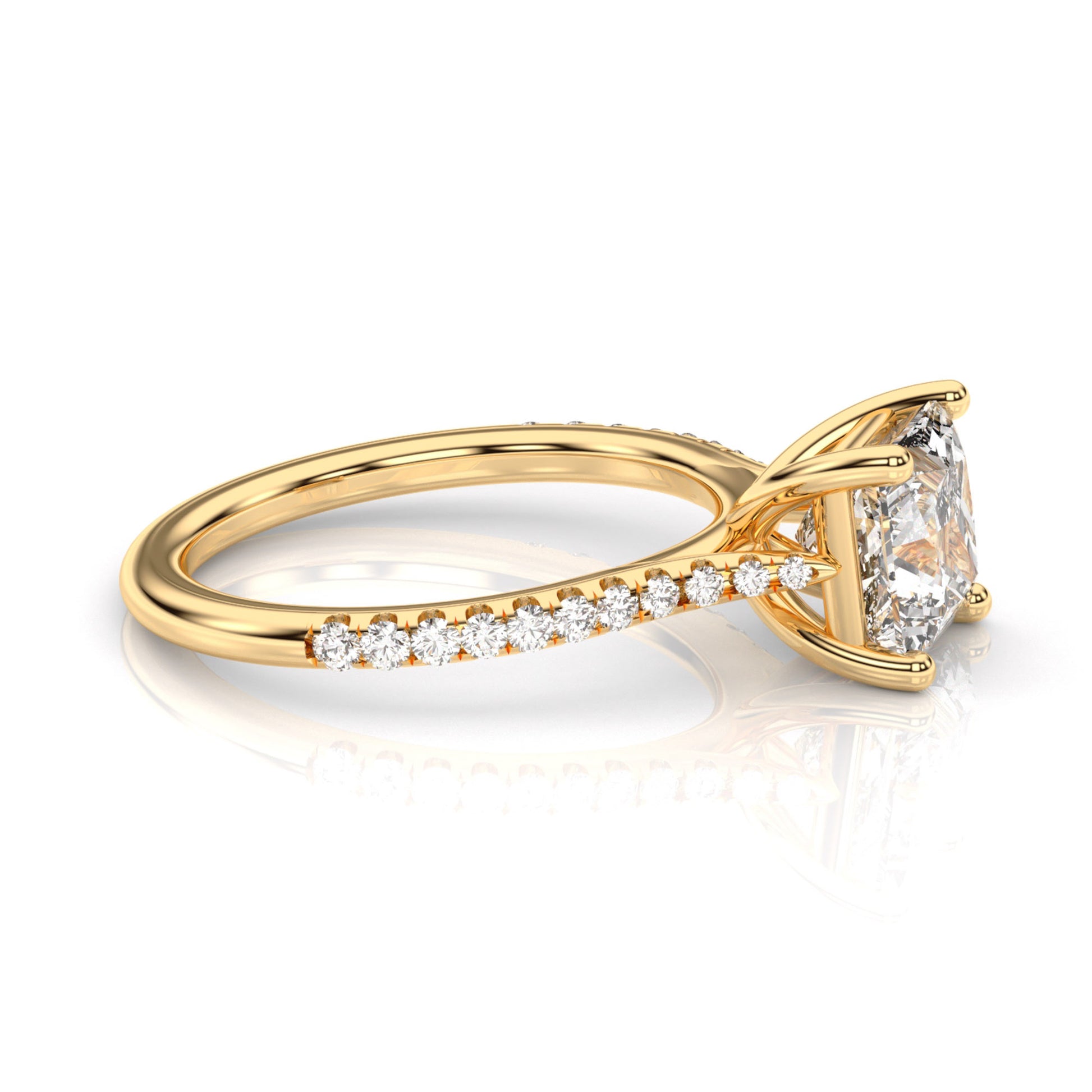 Diamond Size_2 carat | Style_With Diamonds | Precious Metal_Yellow Gold
