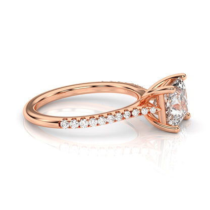 Diamond Size_2 carat | Style_With Diamonds | Precious Metal_Rose Gold