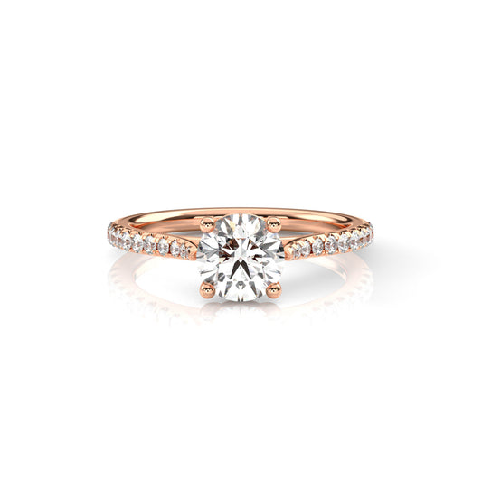 Diamond Size_1 carat | Style_With Diamonds | Precious Metal_Rose Gold