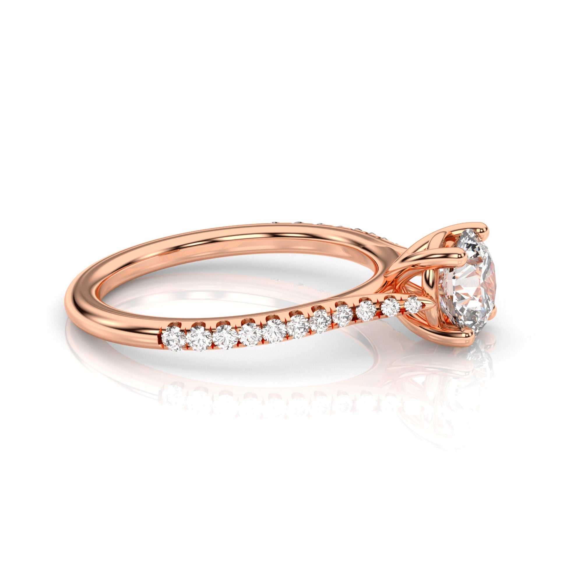 Diamond Size_1 carat | Style_With Diamonds | Precious Metal_Rose Gold