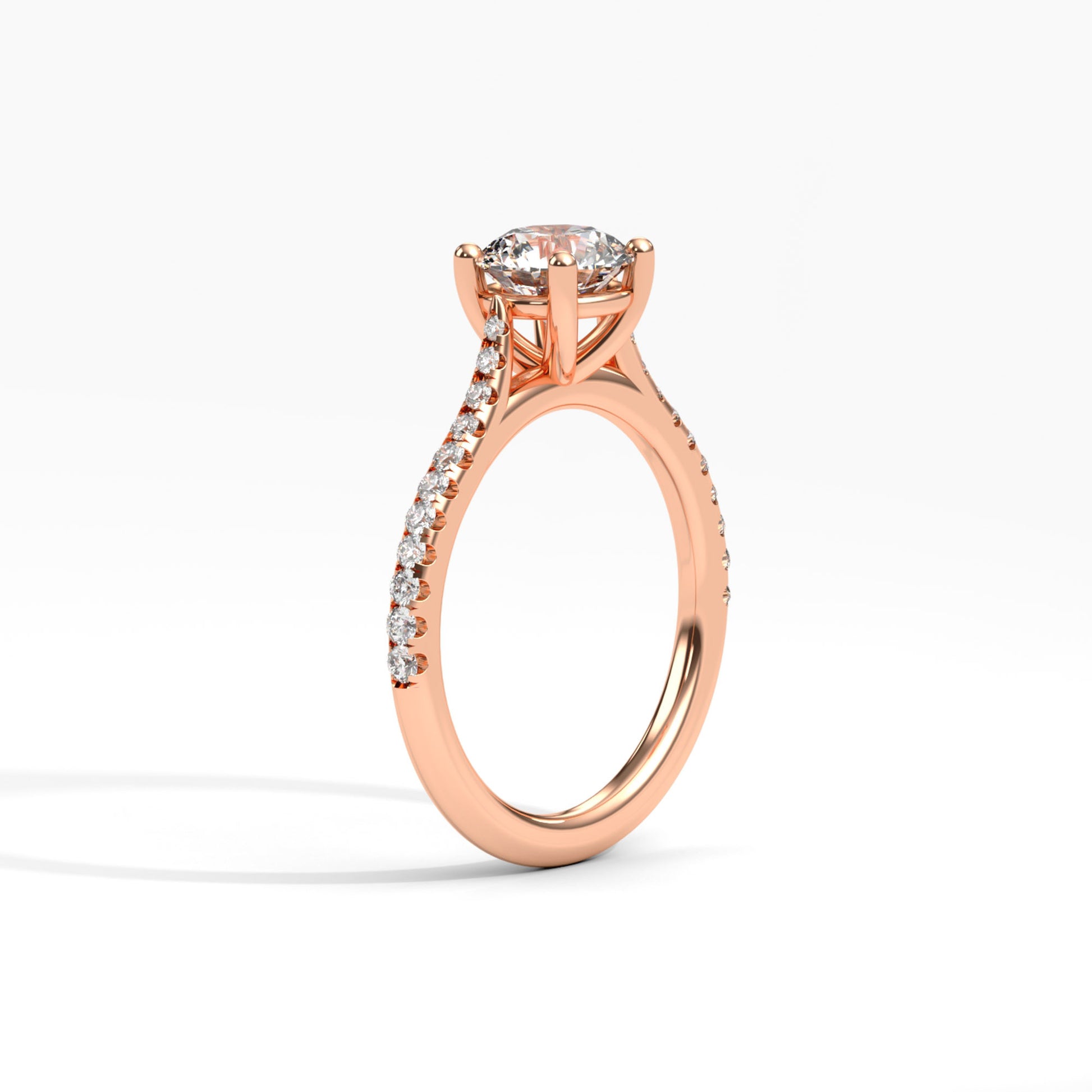 Diamond Size_1 carat | Style_With Diamonds | Precious Metal_Rose Gold