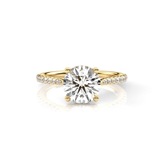 Diamond Size_2 carat | Style_With Diamonds | Precious Metal_Yellow Gold